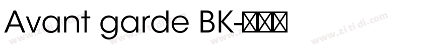 Avant garde BK字体转换